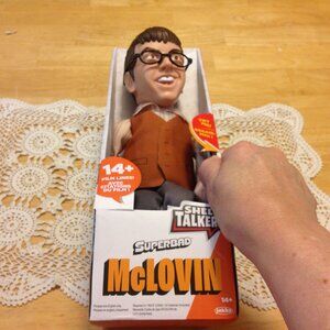 Superbad McLovin shelf talkers super bad doll